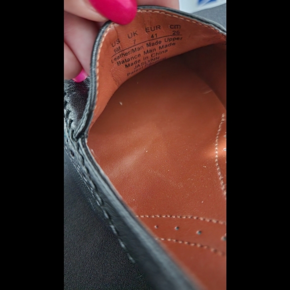 Naturalizer black leather vintage look heels womens size 9 Jaslynn block pumps - Picture 6 of 7